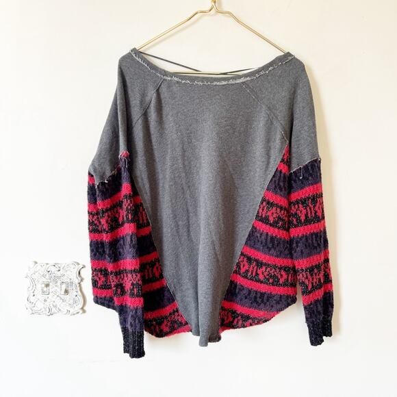 Free People Sinner Sweater Knit Sweatshirt S - Picture 9 of 11